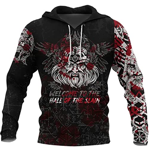 Sweat corbeau viking homme pour un style streetwear mystique