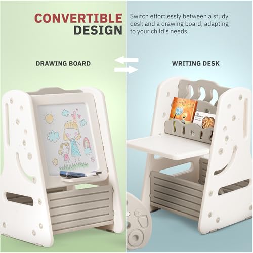 Image of BAYBEE Kids Study Table (White)
