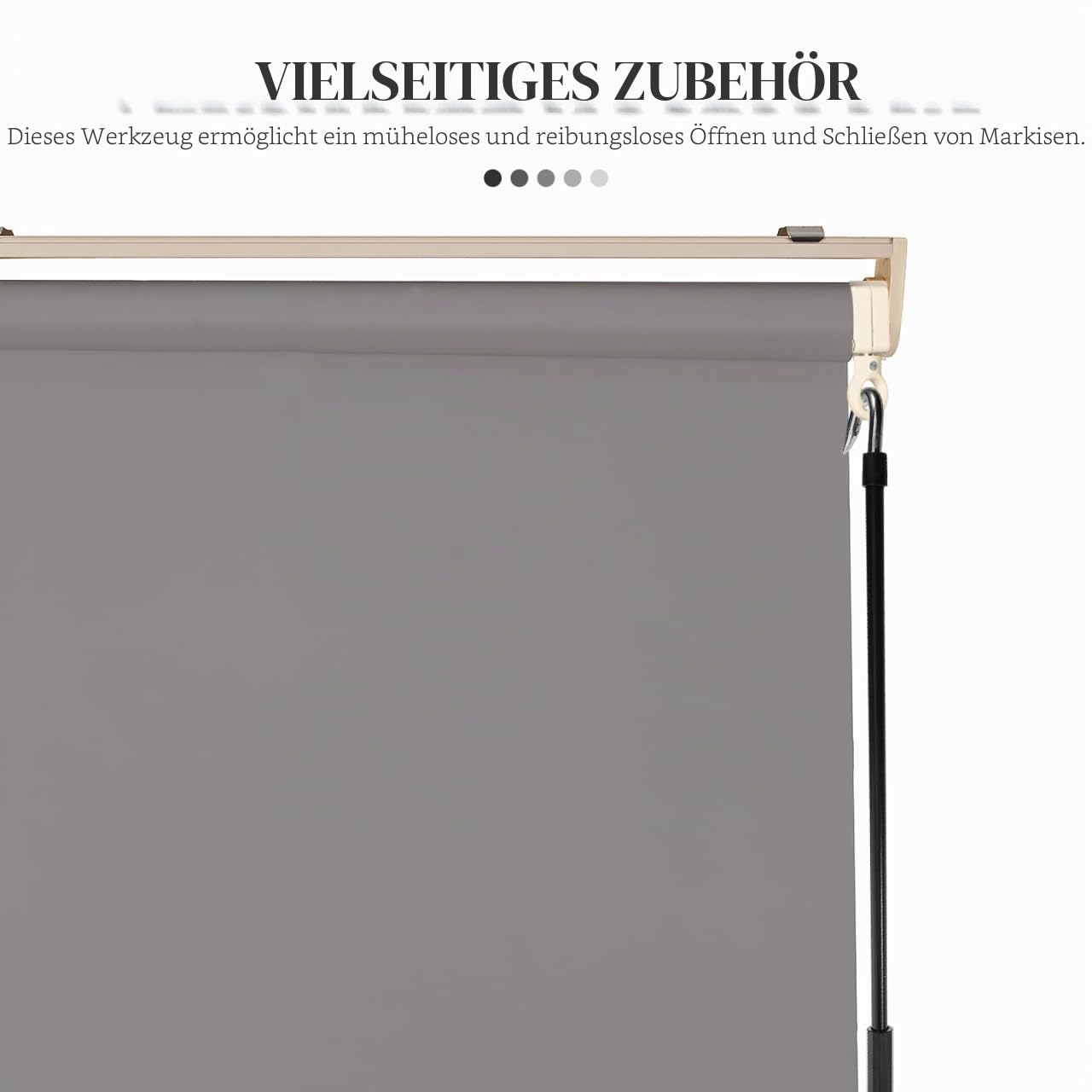 Happyyami Kurbelstange Für Markise Manuelle Markisenkurbel Ersatzstab | 69cm Manueller Markisenkurbelstab Handkurbel Ergonomisch Ersatzstab Für Wohnmobil Sonnendach Leicht Für Innen Und Außen