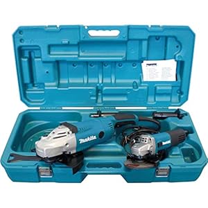 Makita DK0052G Hoekslijperset, 230/125 mm, in Koffer, Blauw