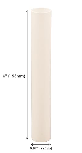Miniatura 9 de Creative Hobbies Fundas de plástico color crema para candelabros, fundas para candelabros E12, juego de 6 (2 pulgadas)