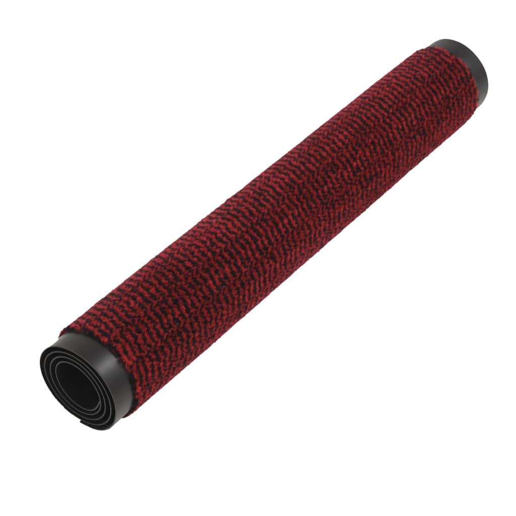 SYDE Felpudo Rectangular de Nudo Rojo 80x120 cm