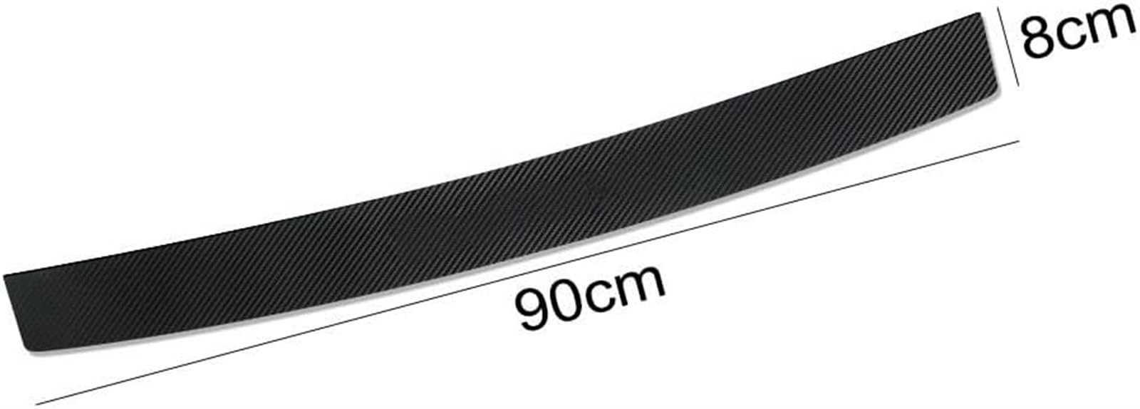 Tira Protectora de Parachoques Protector de Fibra Carbono para el Maletero Trasero del Coche, Pegatinas Decorativas para para Nissan Leaf