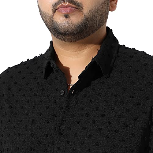 Image of Instafab Plus Men's Button Up Regular Fit Shirt for Casual Wear Modern Clothing Shirt Crafted with Regular Sleeve, Comfort Fit & High-Performance for Everyday Wear