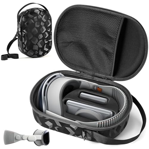 VUP Hard Carrying Case Designed for Vision Pro, Perfect for Storing Vision Pro and Battery at Home or While Traveling