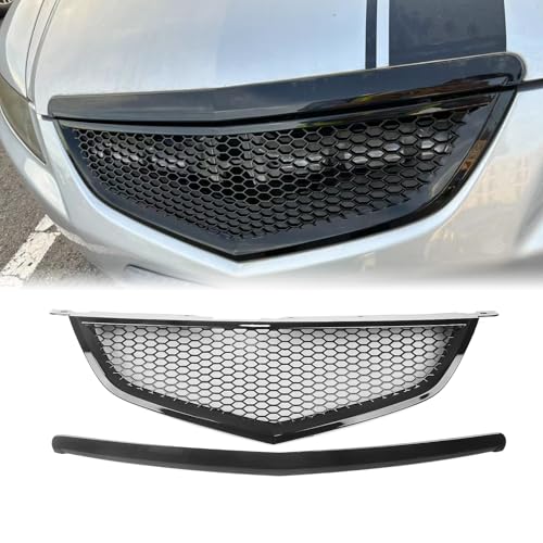 Car Front Bumper Grille Grill Kit For Acura TL 2004-2006 Honeycomb Design