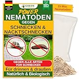 GREEN GUARDIA Power Nematoden gegen alle Arten von Schnecken - 15 Mio. (30m²) - biologische Schädlingsbekämpfung, umweltfreundlich, chemiefrei. Einfach anzuwenden & sicher für Mensch und Tier