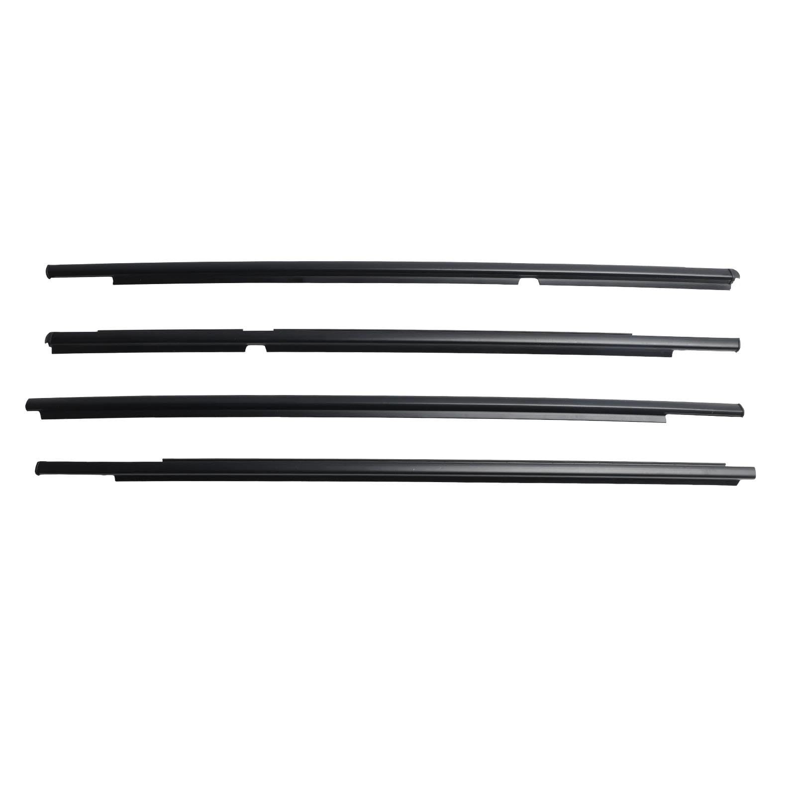 Snwdbh One Color 4Pcs Car Window Sealing Strip For Toyota For Yaris For Vitz 2005-2010 Outer Door Glass Weatherstrip Moulding Trim Waterproof Exterior Belt