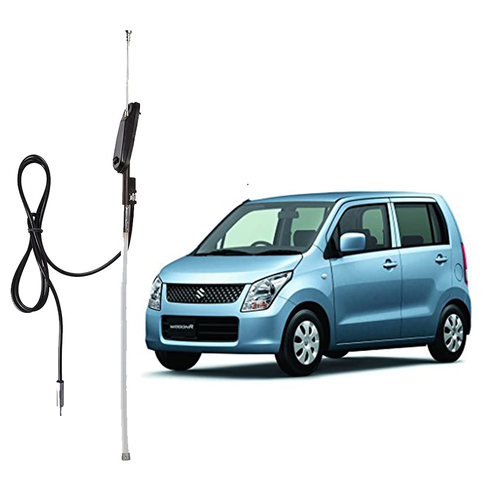 Auto Pearl - Vehicle Roof Mount Rubber Antenna Mast Flexible Car Antenna with Anti-Theft Design and Car Wash Safe - Black -WagonR-image-24