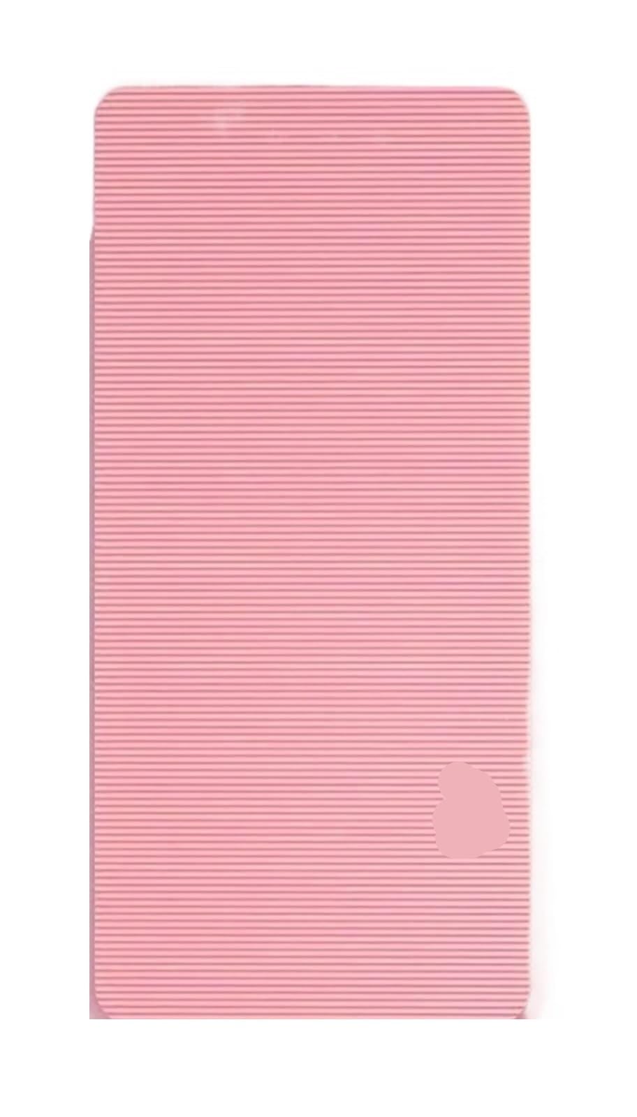Esterilla Yoga Estera de Yoga Suave Antideslizante de Color sólido, Estera de Fitness de 10MM de Espesor, Adecuada for Gimnasia, Ejercicio, Pilates, 1 ud.(Pink)