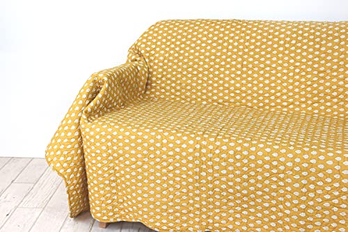 DDintex ディーディーインテックス Les Olivades  ブティマルチカバー ブティマザン マスタード 130×190cm