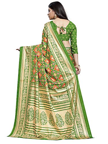 Image of AKHILAM Women's Kanjivaram Silk Saree with Unstitched Blouse Piece (RGPTL22 Parent)