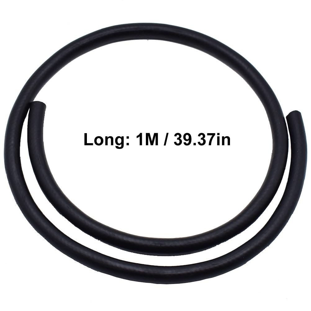 flexiable rubber Reinforced Fuel Diesel Line Automobiles gas Hose Tube Line Petrol Pipe Oil Supply Styling 100cm 6mm 1/4 inch I.D 8mm 5/16 inch I.D drain elastic (Color : 8mm x 13mm)
