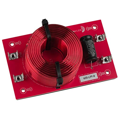 Dayton Audio 600-LPF-8 Low Pass Speaker Crossover 600 Hz 12 dB/Octave