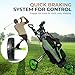 JOVIAL 3-Wheel Golf Push Cart - Steel Frame, Foot Brake, Deluxe Scorecard Holder, Patented Bag Holder, Adjustable Handle, Easy Foldable Design, Provides Ample Room for Your Golf Equipment