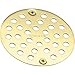 Moen 102763P Kingsley 4-Inch Screw-In Shower Straine, Polished Brass