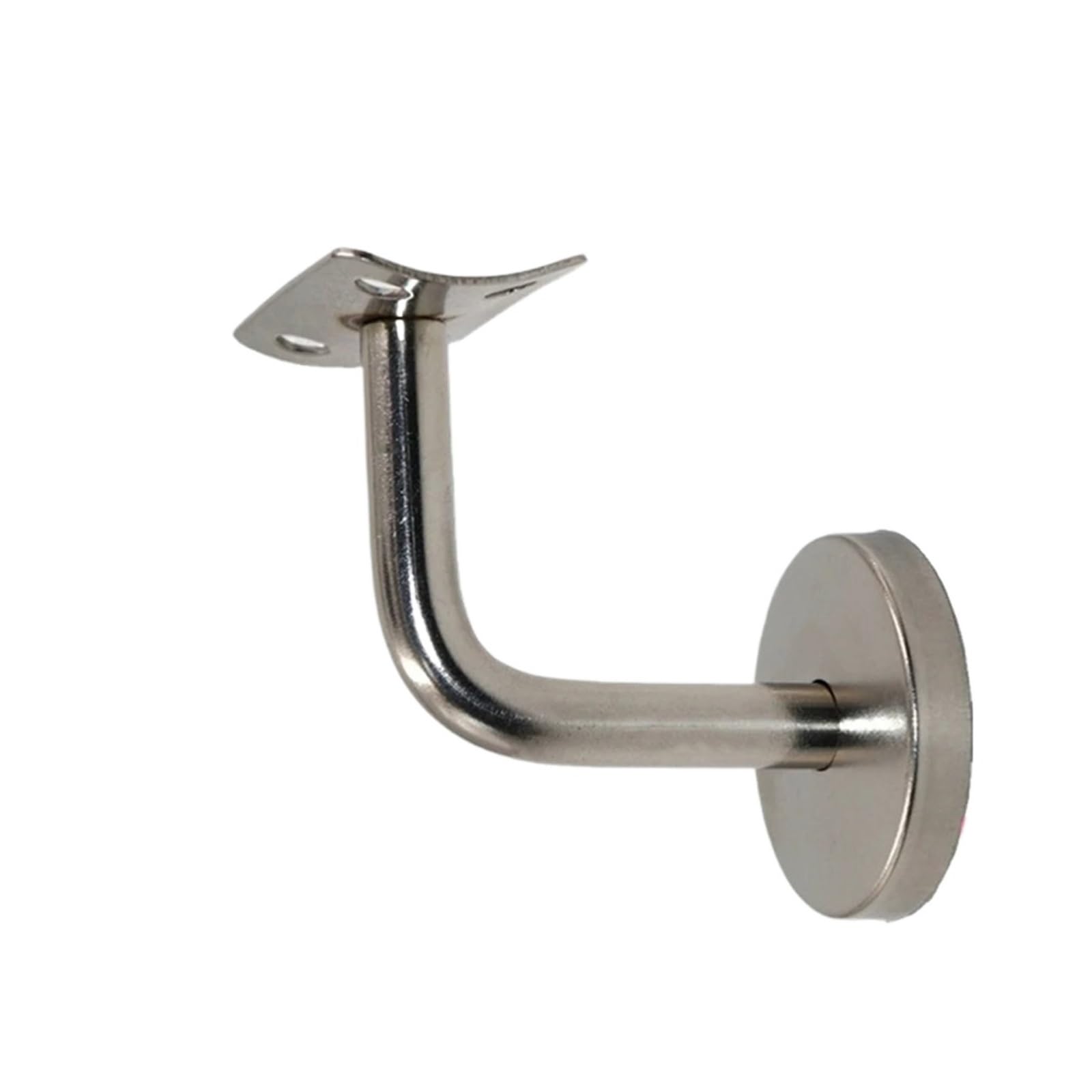 Banister Rail Brackets Handrail Bracket Bannister Wall Support Hand Rail Balustrade Mopstick Glass Stair Mounted Strong 50 Mm X 60(Curved Support)
