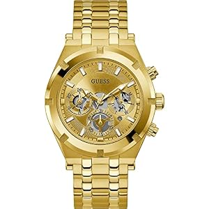 Guess Men's Gold Tone Champagne Dial Watch