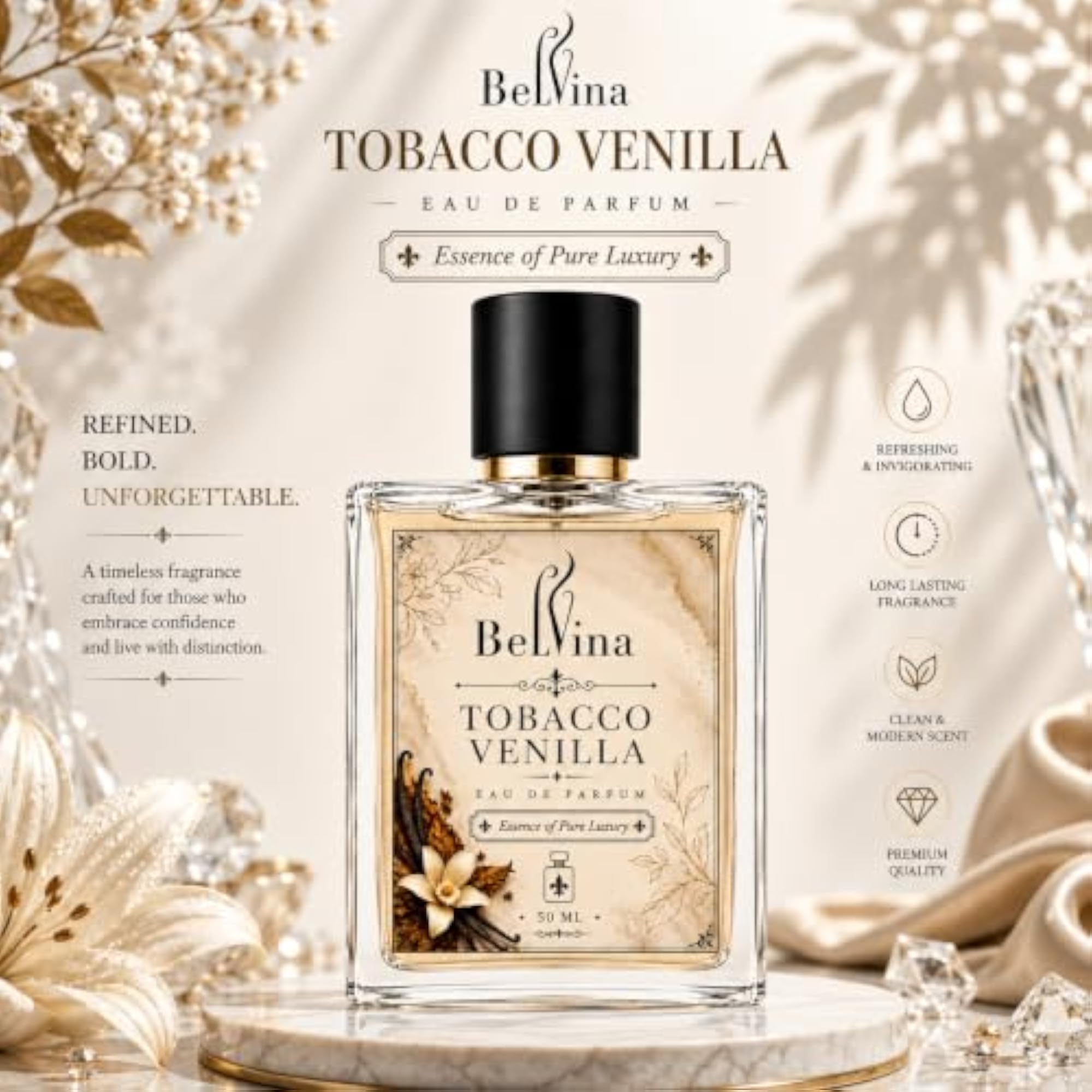 Tobacco Venilla Eau De Parfum 50ml, Luxury Scent
