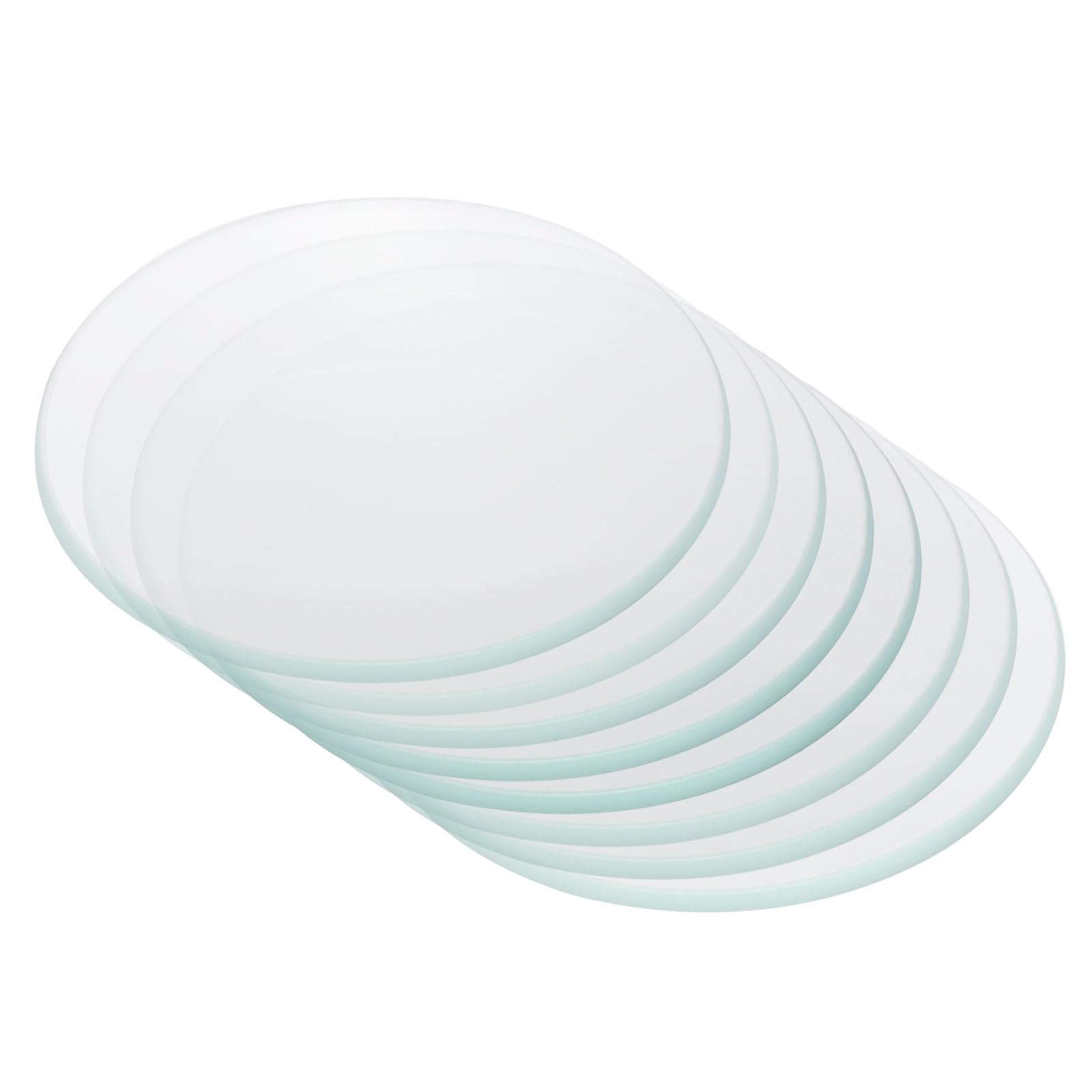 PATIKIL 50mm/2" Diametro Vetrino Orologio, 8 Pezzi Altamente Trasparente Bordi Lisci Smussati Copertura Ad Arco Per Becher & Matracci, Custodie Per Evaporazione, Materiale Laboratorio