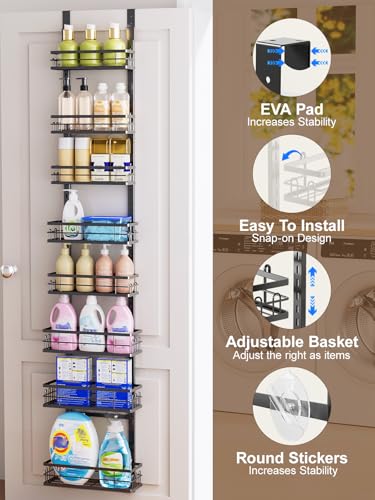Delamu-9-Tier-Over-the-Door-Pantry-Organizer-Adjustable-Pantry-Door-Organizers-and-Storage-Metal-Hanging-Basket-Wall-Spice-Rack-Seasoning-Organizer-Door-Organizer-Kitchen-Bedroom-Bathroom12Black