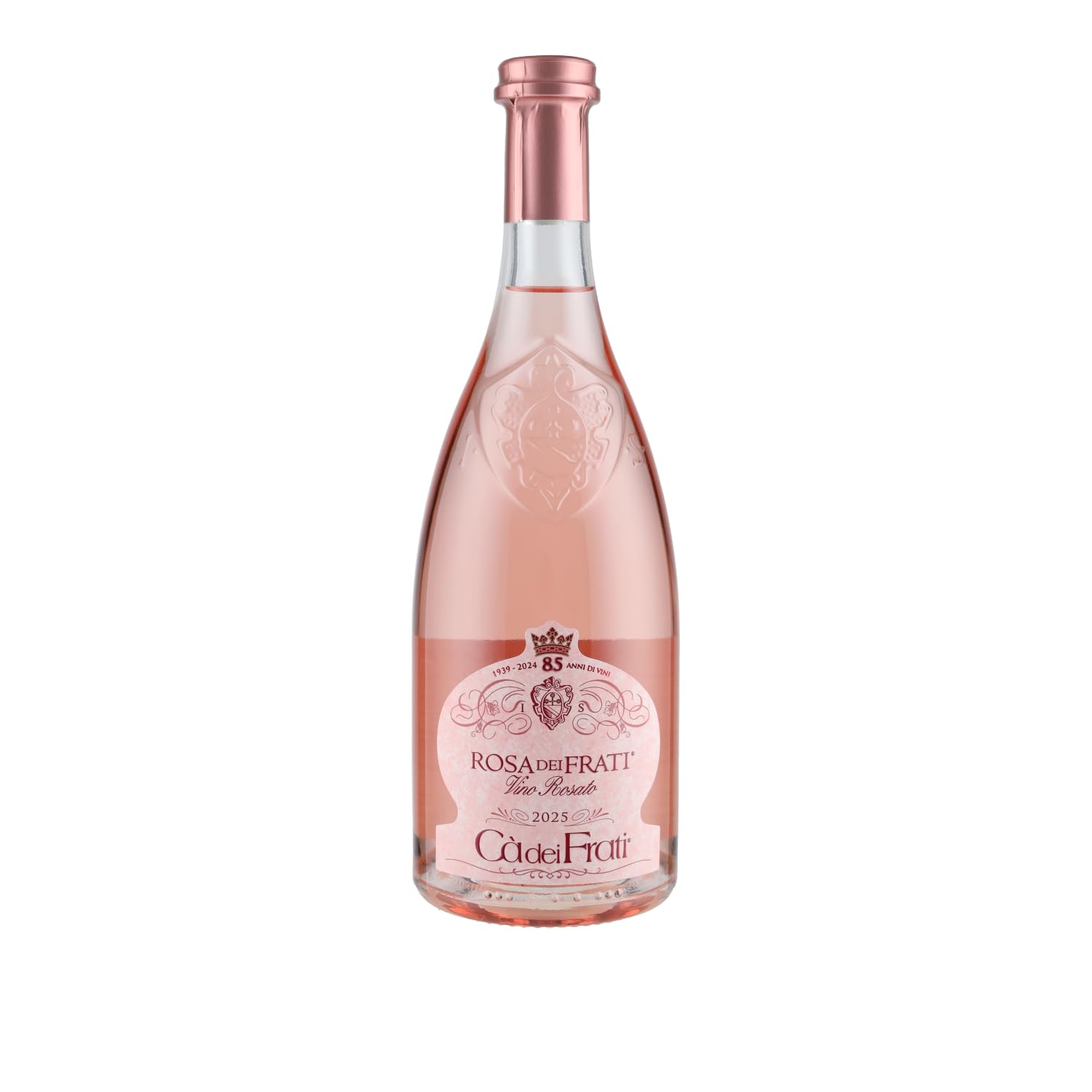 Cà dei Frati Rosa dei Frati Roséwein 2025 (6x0,75L) – Italienischer Premium Rosé aus der Lombardei, fruchtig & frisch, Gardasee Wein Cuvée inkl. Vinizia DropStop Ausgießer