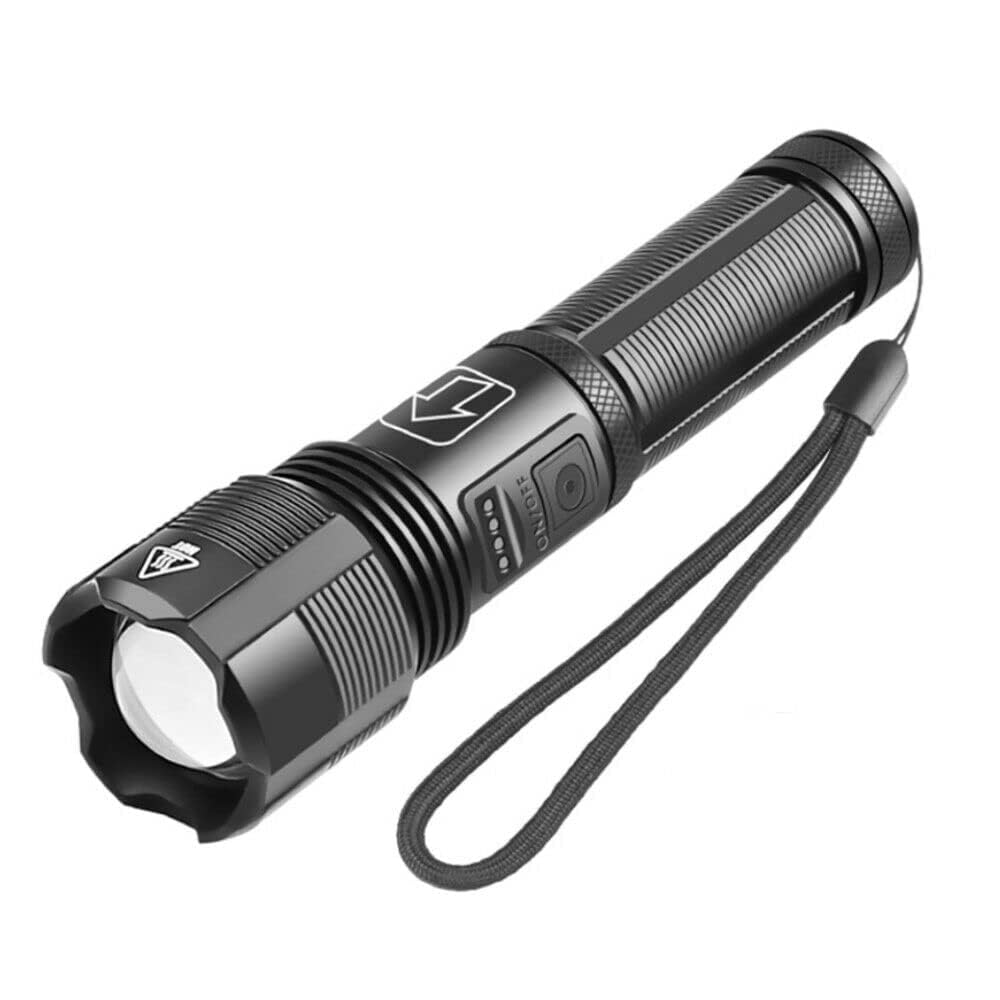 Azelf Strong Flashlight Type-C Charging Long Battery Life Outdoor Zoom Long-Range Multifunctional Waterproof Aluminum Alloy Lighting lamp-image-15