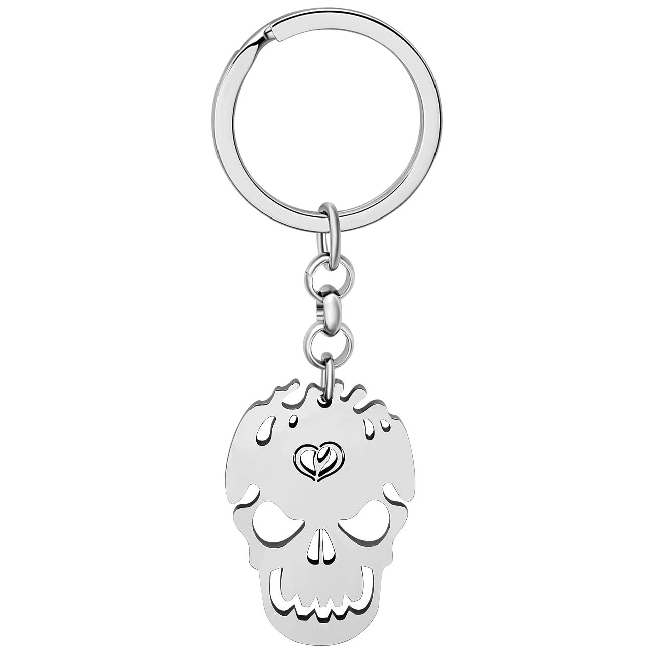LONYOO Stainless Steel Halloween Keyring Gold Plated Festival Key Chain for Women Girls Purse Charm