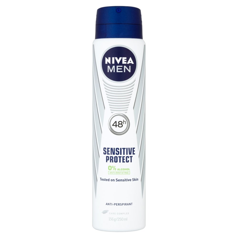 NIVEAMen Sensitive Protect 48h Anti-Perspirant Deodorant Spray, Avacado, 250 ml