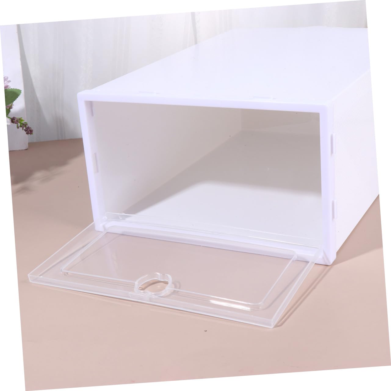 LABRIMP Caja para Guardar Zapatos Transparente Pequeña, Caja Organizadora De PP Gruesa Cajón, Resistente Al Polvo, para Mujeres, Adecuado para Tacones y Zapatillas, Pack De 6 Unidades
