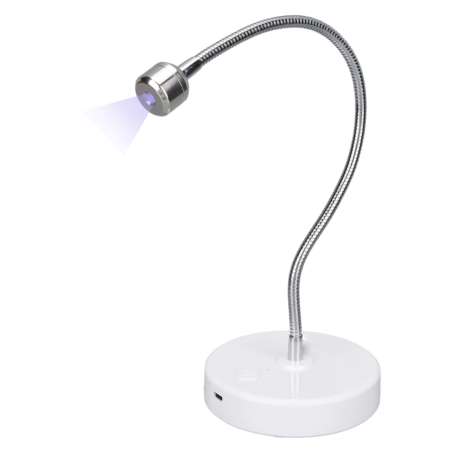 LED Nail Lamp, 3W Nail Dryer Lamp for Nails, Mini Gooseneck Nail Dryer Gel Nail Polish Curing LED Lamp Professional Nail Curing Machine, for DIY Nail Art