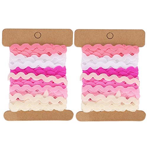 Catálogo para Comprar On-line Cintas en zigzag más recomendados. 47 Cinta Zigzag de Color Para Manualidades, 2 Piezas de 8mm, Material de Poliéster Resistente - Ideal Para Decoración, Costura y Accesorios DIY (9)