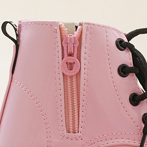 Gaorui — Botas de cano curto infantis para meninos e meninas — Botas impermeáveis com cadarço e zípe