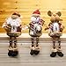 Gaosaili Christmas Standing Figurine Toy Xmas Home Indoor Table Ornament Decorations (Pack of 3, Santa Claus+Snowman + Deer)