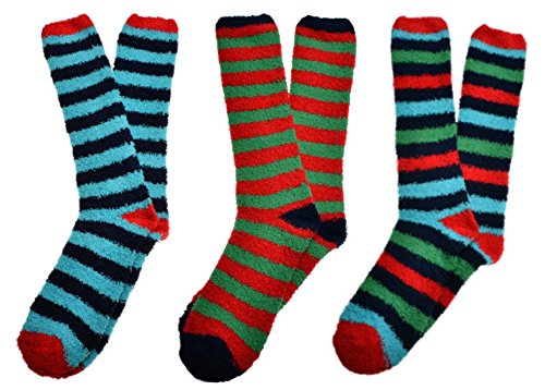 WB Socks Men's Soft & Warm Men's Fluffy Socks 3 pairs per pack