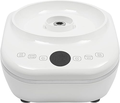 Miniatura 8 de Máquina de masa eléctrica, acero inoxidable 304 de 5 litros con temporizador de 5 a 40 minutos, máquina automática de masa de pasta de 140 a 170 rpm