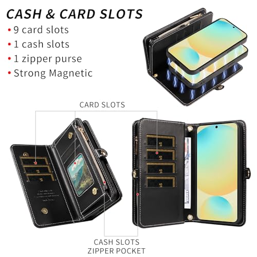 Coque Samsung S24 FE antichoc avec protège-écran et rangement