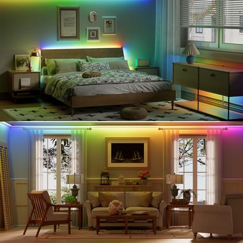Tira LED MIWISE RGB Smart IC COB 20ft con Control APP miniatura 7