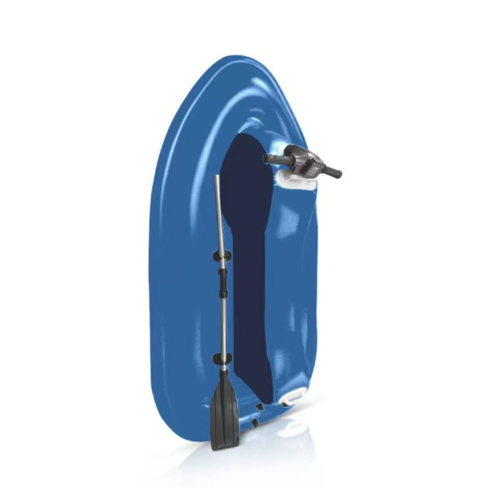 Barco inflable con motor eléctrico, propulsor extraíble para buceo en el mar y exploración subacuática