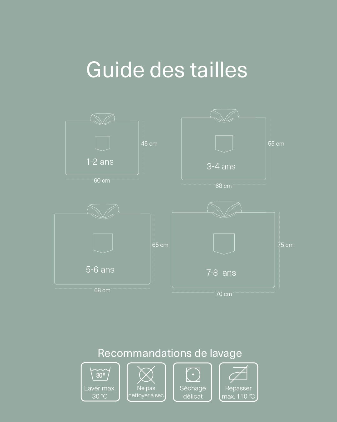 molis&co. Poncho de Bain pour enfants. Serviette de Plage à Capuche. Serviette de Bain enfants. (FR/ES, Âge, 1 an, 2 ans, Taille normale, KHAKI & ROSE STRIPES)
