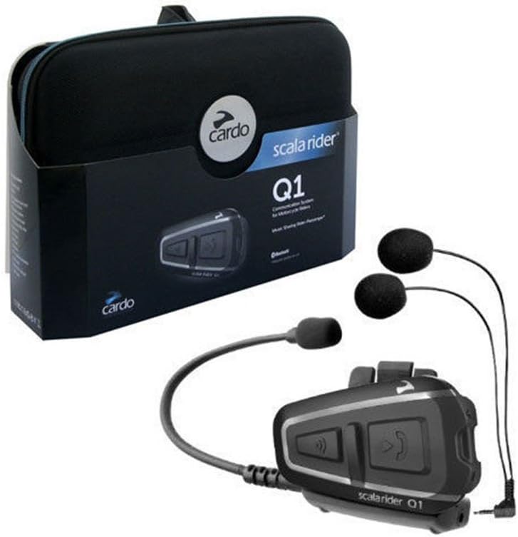 Cardo Scala Rider Q1 Solo Motorcycle Bluetooth Headset