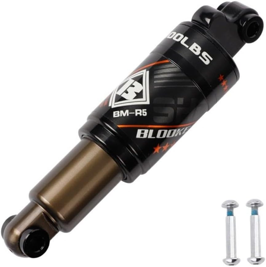 Mountain Bike Rear Shock Absorber 125-190mm 1000LBS Aluminum Alloy Suspension for MTB Electric Scooter Bicycle Components(125MM 750LBs)