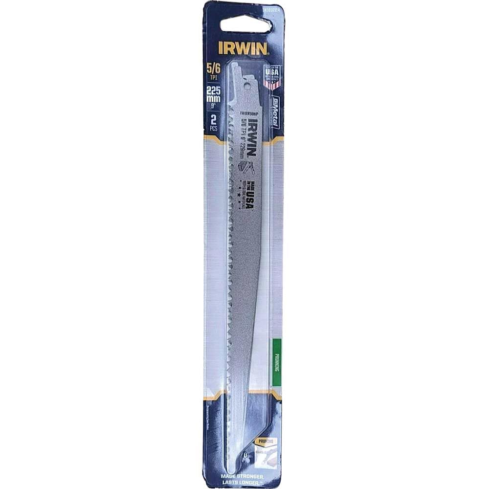 B&Q -  Iw1016914 Wood Pruning Sabre Saw Blade 225mm Pack 2 Irwiw1016914