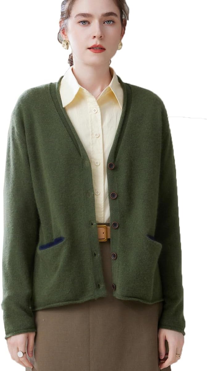 美品・大きめXL】45R インディゴ染 スタンドカラー R刺繍 カーディガン