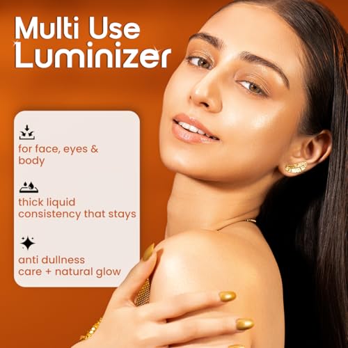 Image of INSIGHT Halo Glow Illuminator - Solar Kiss | Dewy, Radiant Finish | Liquid Highlighter | Lightweight, Buildable & Long-Lasting | Multi-Use - 20g