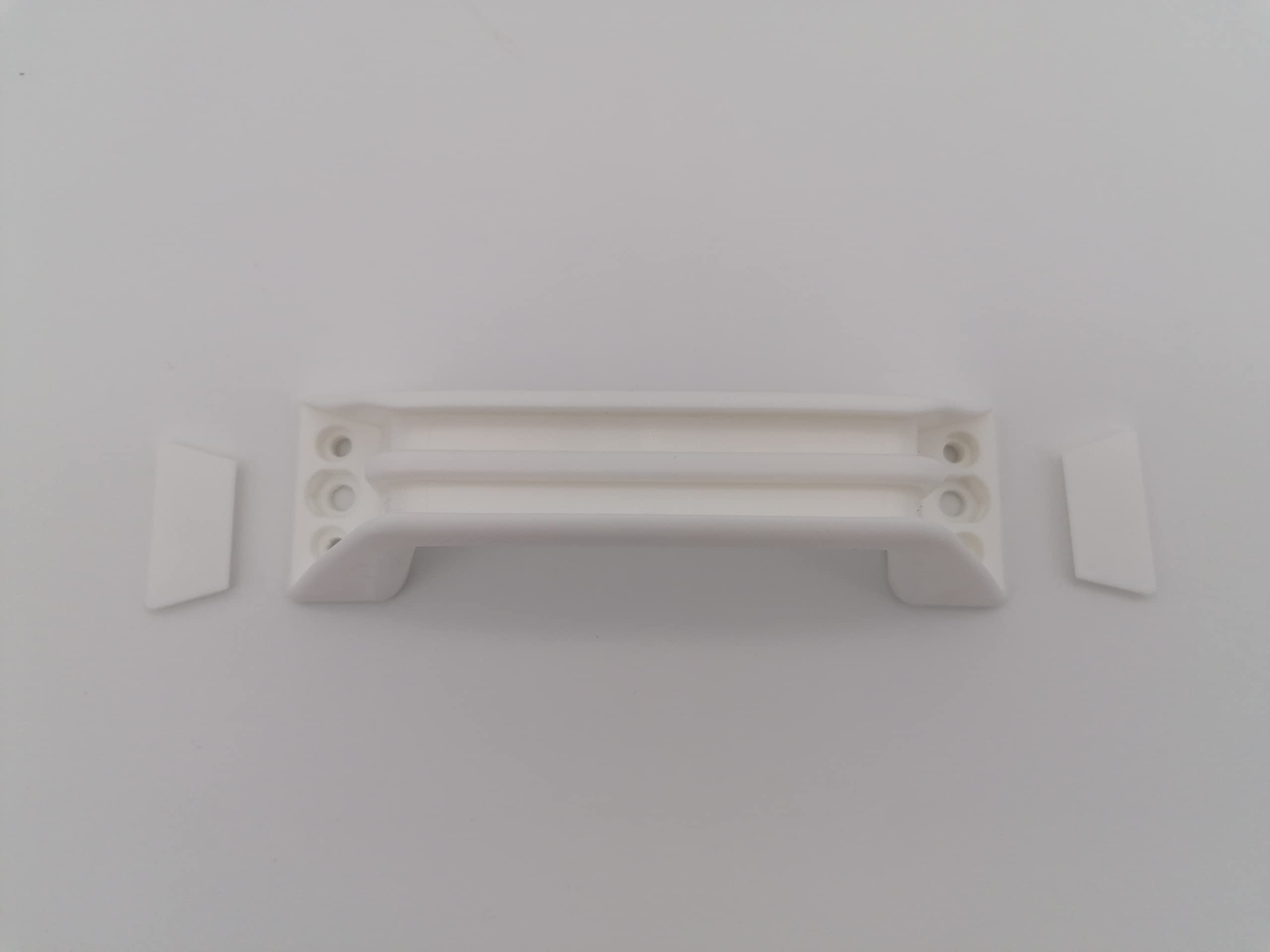 CR-MOESANCO® Set 2 Maniglie per Roulotte o Rimorchio Bianco ZADI
