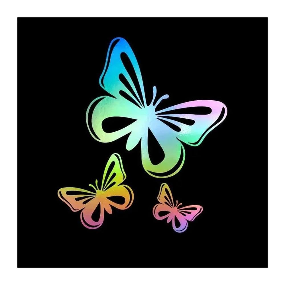 Butterfly Car Sticker Waterproof Vinyl Decal(Laser)