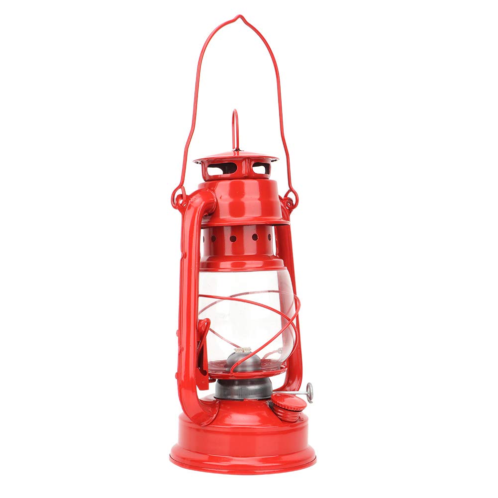 Lanterna a Olio di Cherosene, Lampada a Cherosene Retrò Lampade a Olio Rosso Ferro per Feste Regalo per Interni Ed Esterni, Lampada a Olio a Sospensione