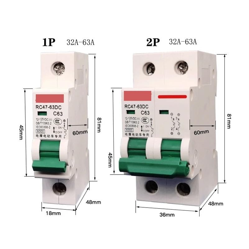 Interruttore automatico, Interruttore automatico DC 1P 2P 80A 100A 125A 150A 200A 250A(200a,1P)