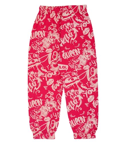 Image of T2F Girls Cotton Regular Fit Printed Track Pant (Pack of 5)